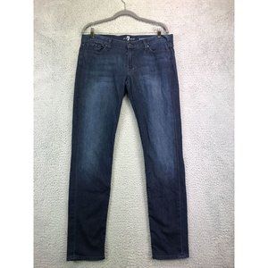 7 FOR ALL MANKIND WOMENS DISTRESSED GENEVIEVE SIZE 31 EUC EUC EUC